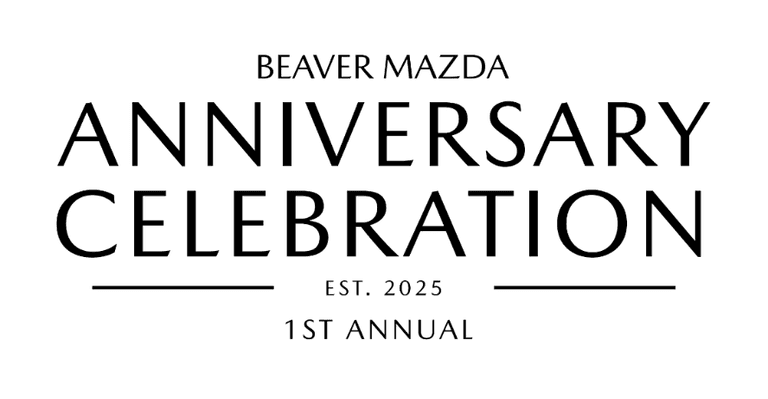 Beaver Mazda One Year Anniversary Celebration logo