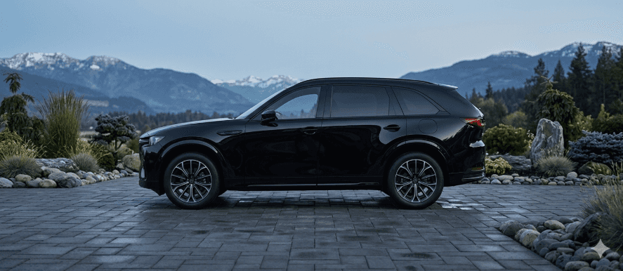Mazda CX-70 parked outside in a scenic setting