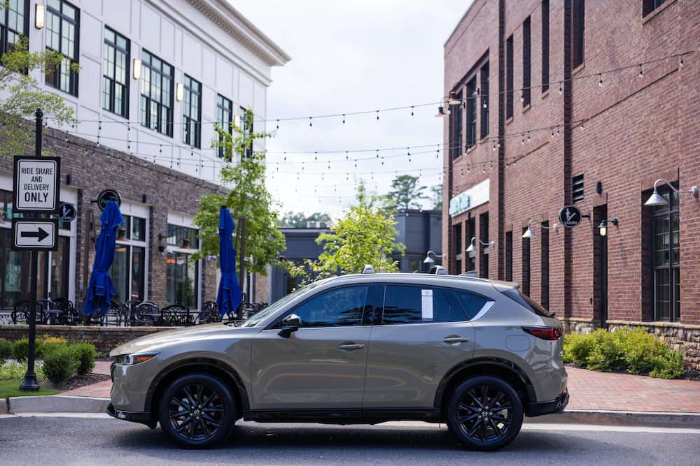 Why the Mazda CX5 is better than the Hyundai Tucson Side Profile of Mazda CX5