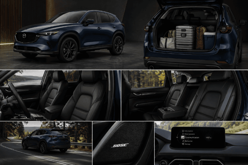 2026 Mazda CX-5 showcasing spacious cargo area and premium interior for weekend travel