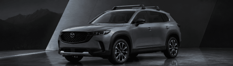 2026 Mazda CX-50 in grey, front three-quarter view