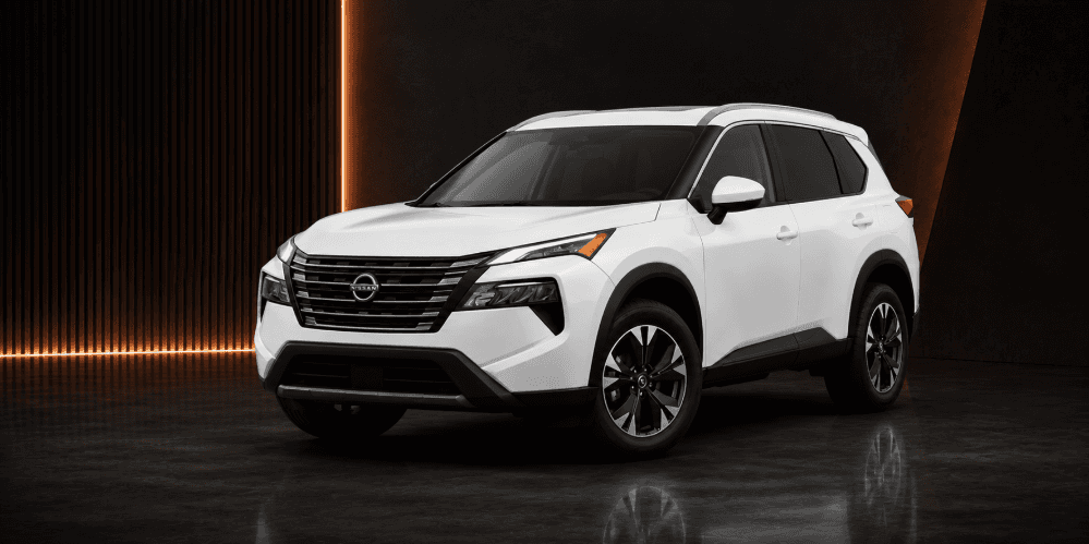 Nissan Rogue crossover SUV in white studio setting