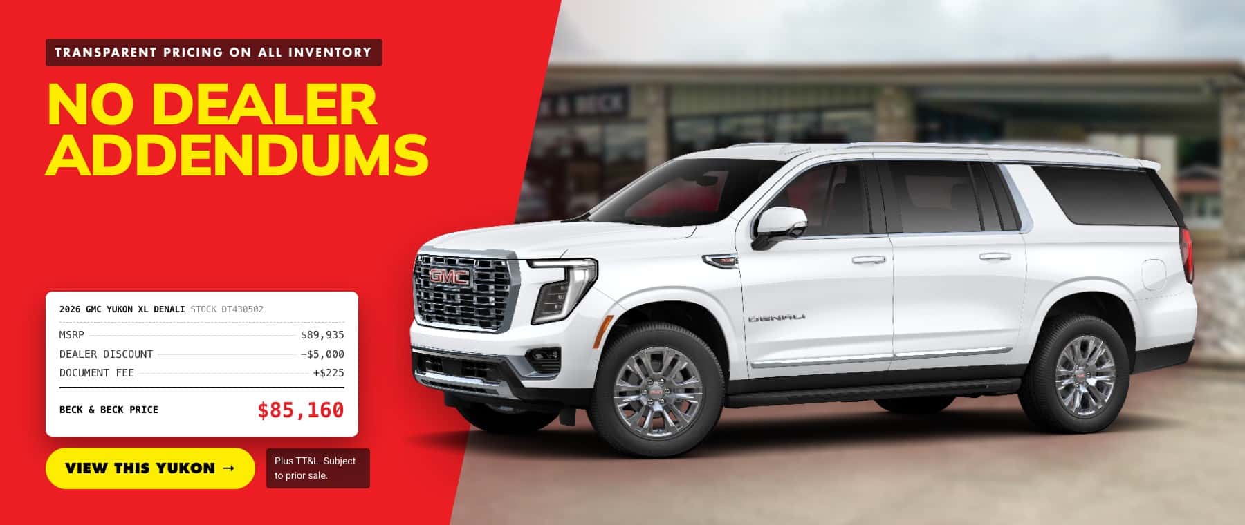 Beck-and-Beck-October-Yukon-XL-Denali-No-Dealer-Addendums-Desktop-Hero-1800×760