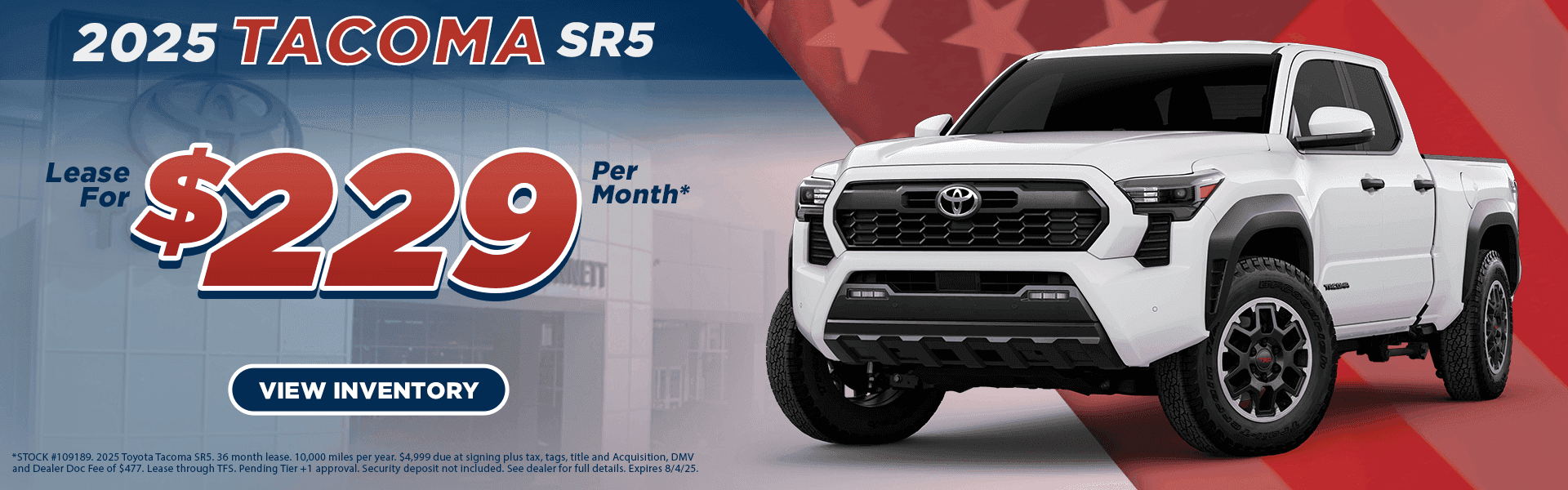July Savings on Tacoma