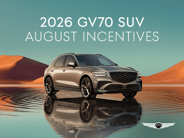 2026 GV70 SUV August Incentives