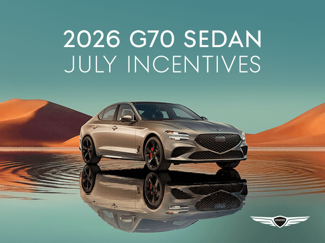 2026 G70 Sedan July Incentives