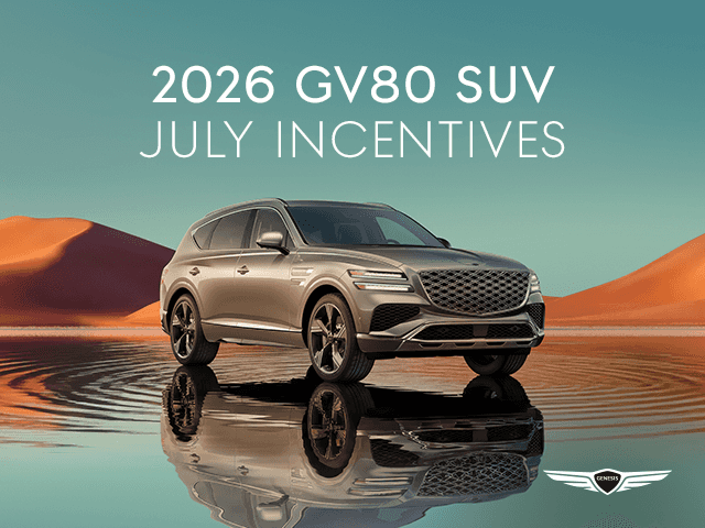2026 GV80 SUV July Incentives