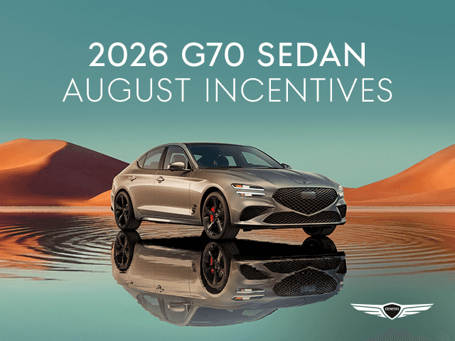 2026 G70 Sedan August Incentives