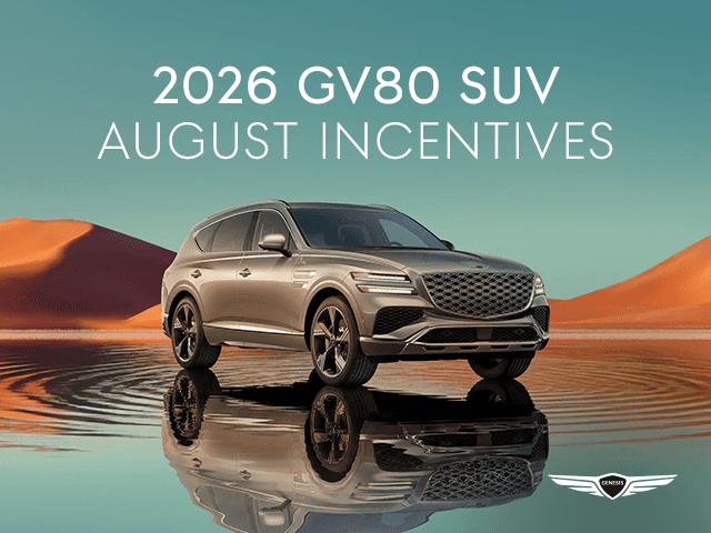 2026 GV80 SUV August Incentives