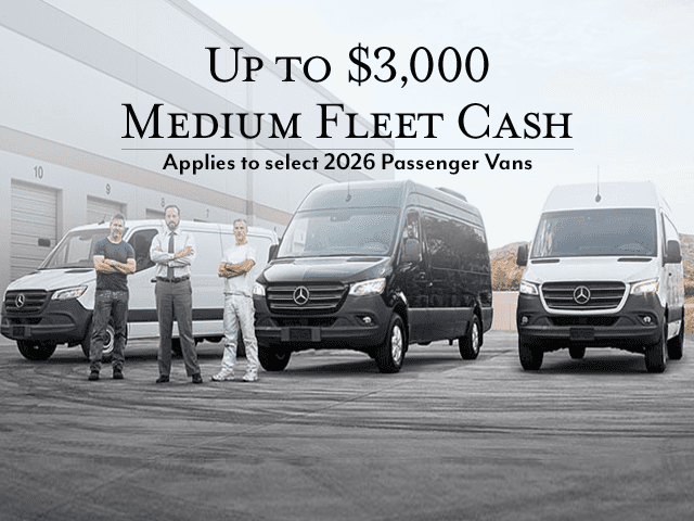 Up to $3,000 Medium Fleet Cash