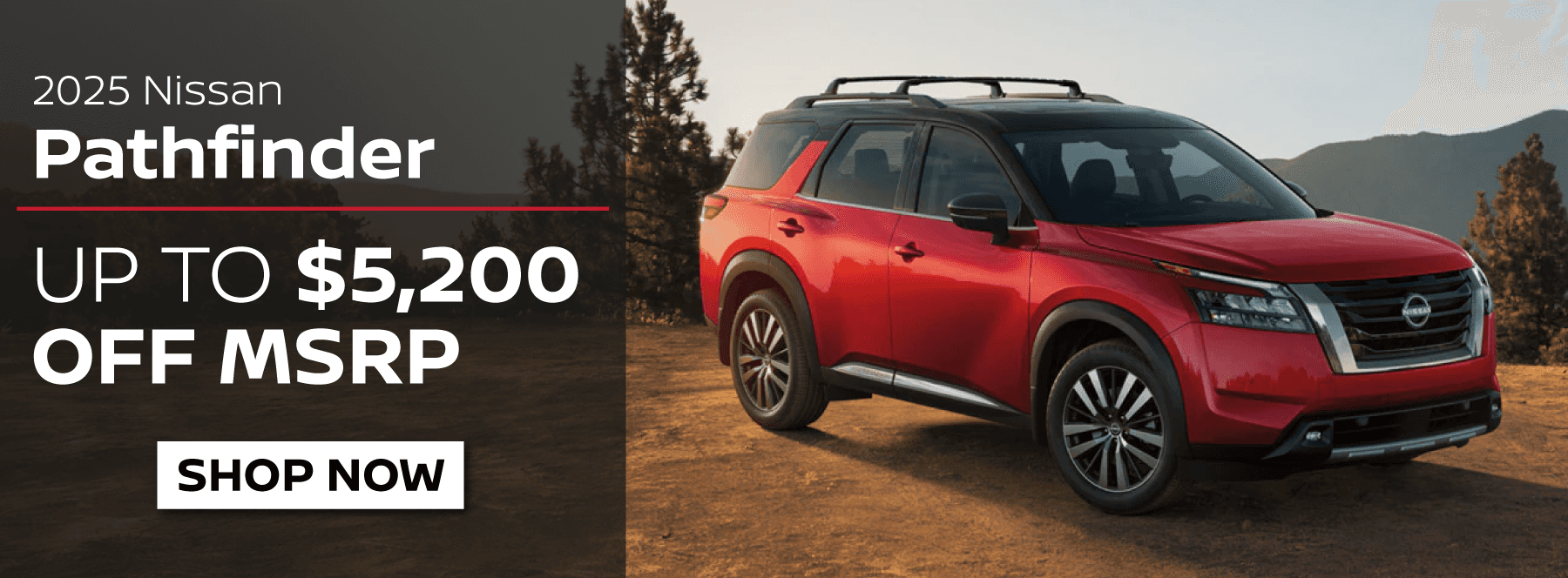 2025 Nissan Pathfinder dirt road