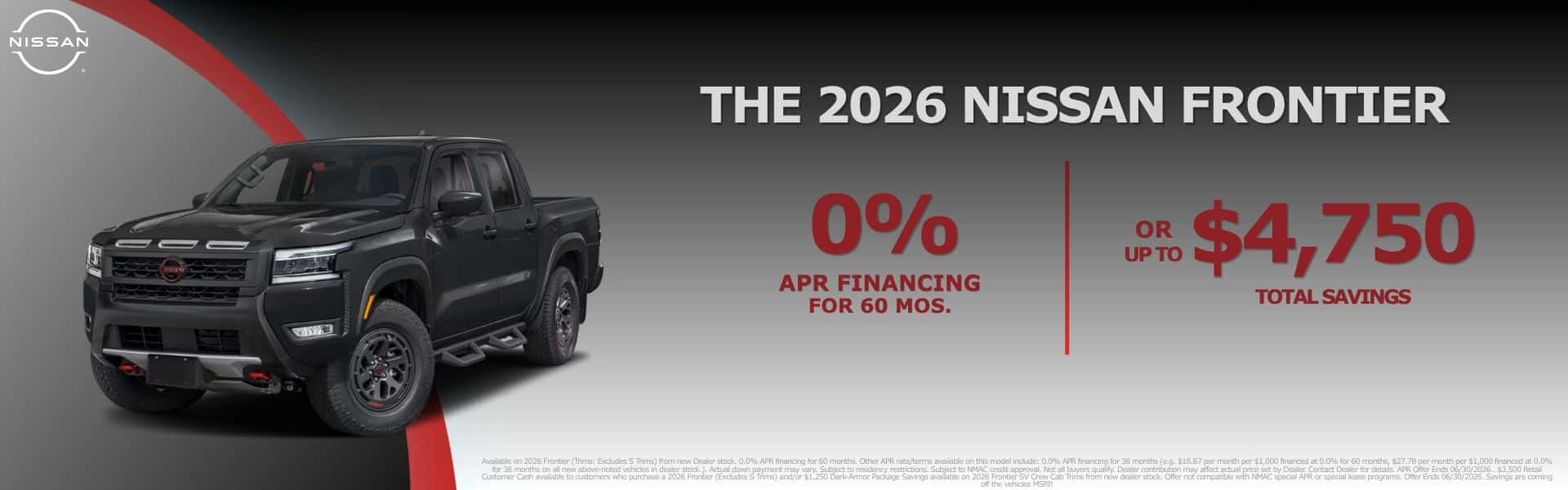 Nissan Frontier June Offer
