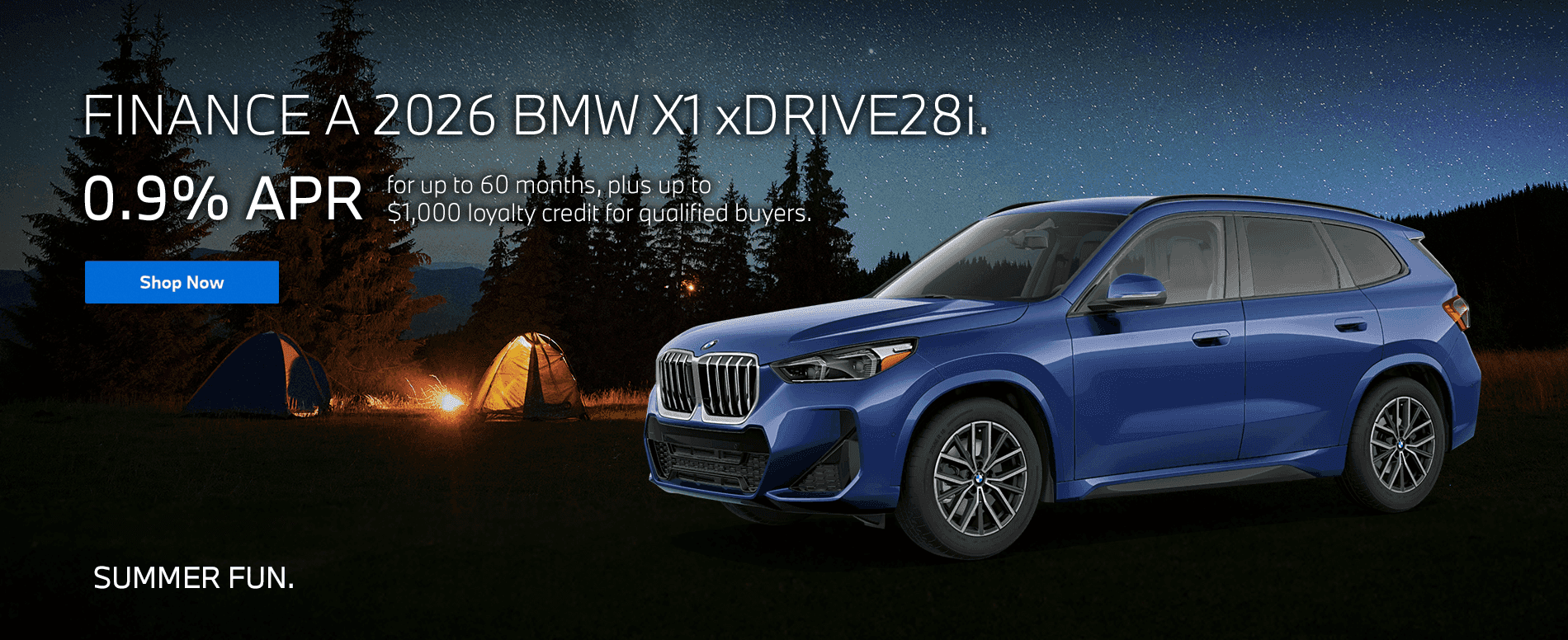FINANCE A 2026 BMW X1 xDRIVE28i.
