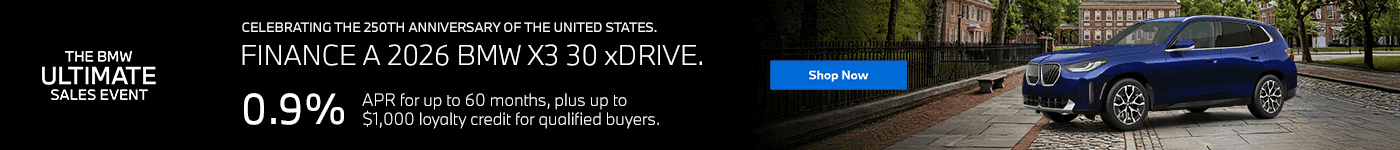 FINANCE A 2026 BMW X3 30 xDRIVE.