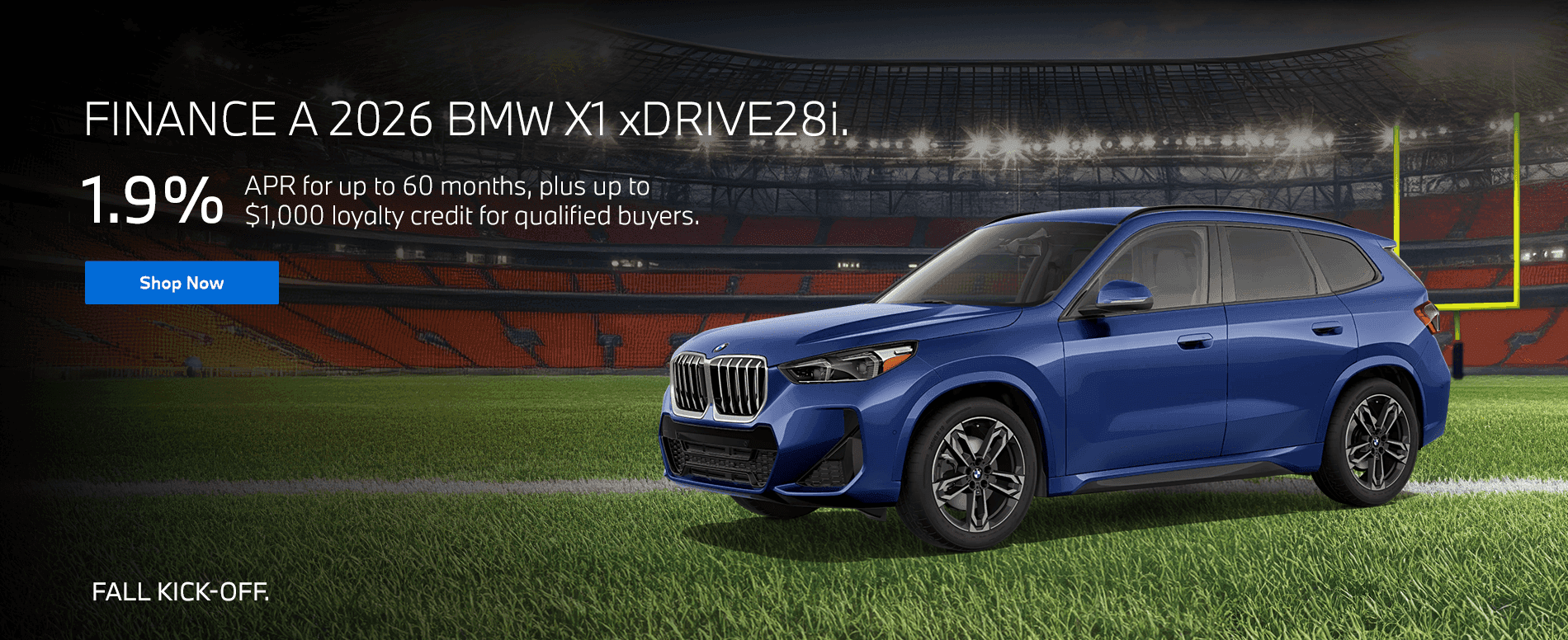 FINANCE A 2026 BMW X1 xDRIVE28i.