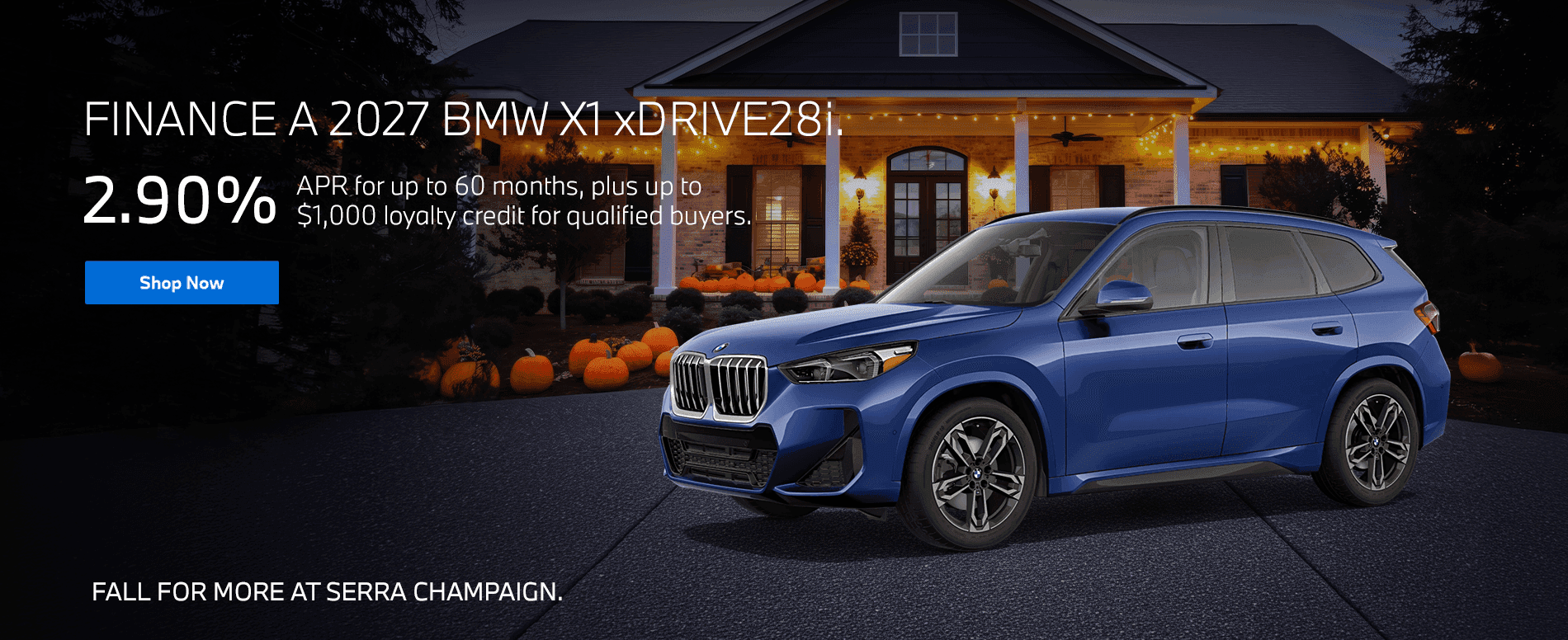 FINANCE A 2027 BMW X1 xDRIVE28i.