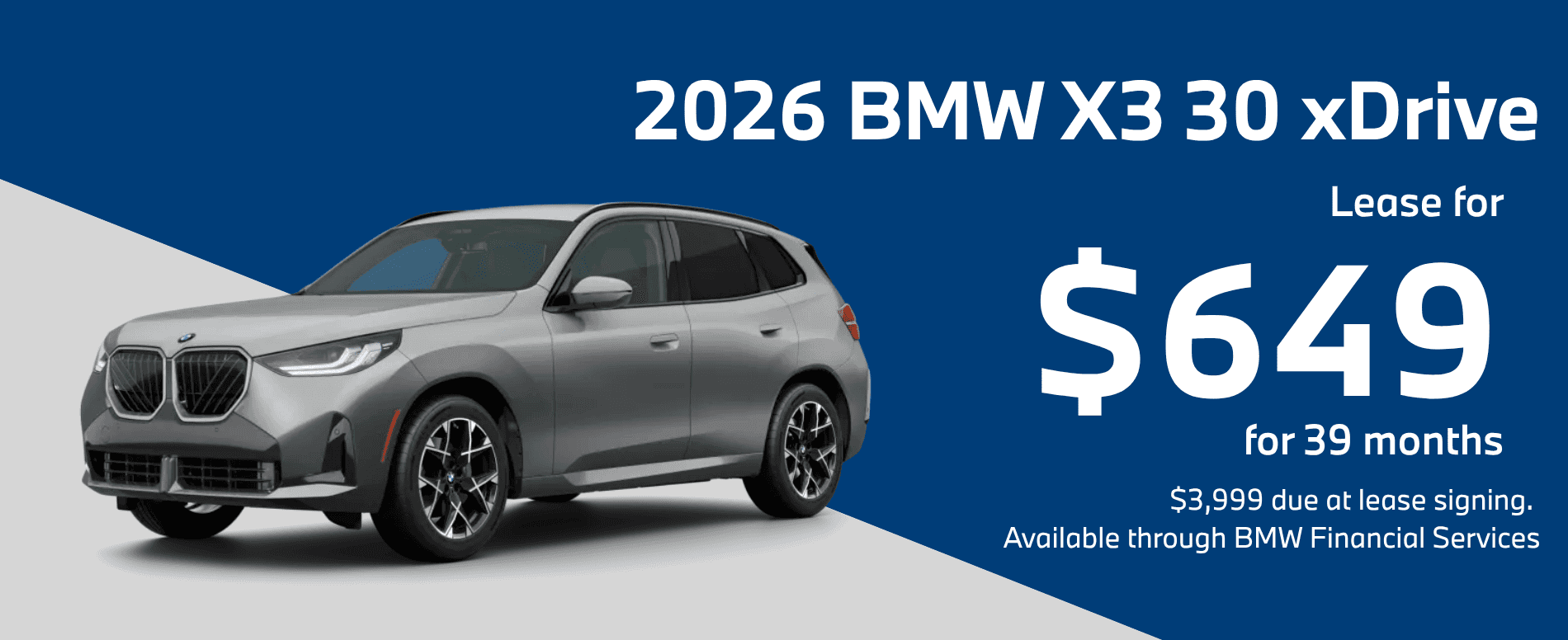 2026 BMW X3 30 xDrive Special