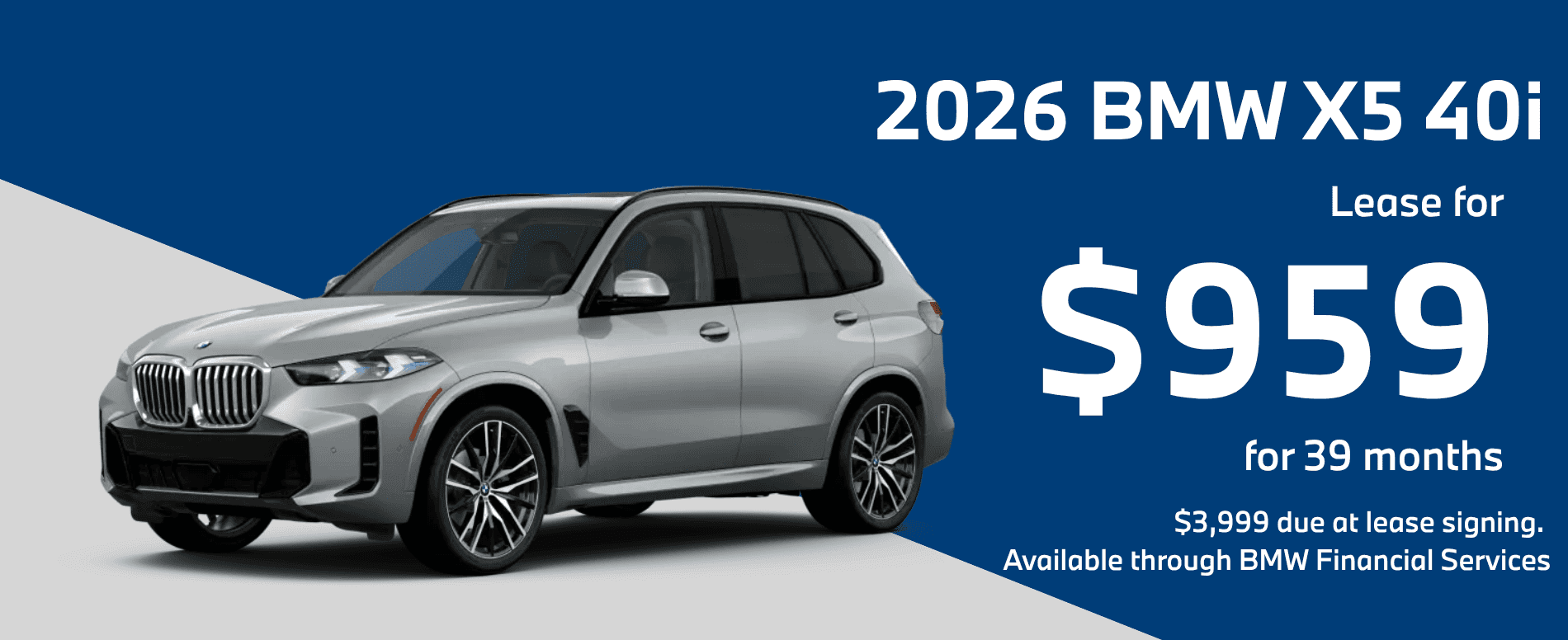 2026 BMW X5 40i Special