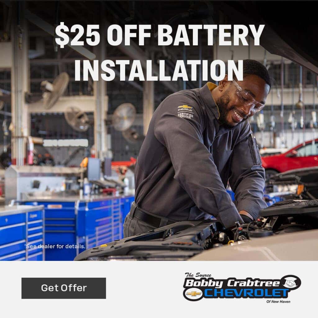Chevy Battery Installation Special