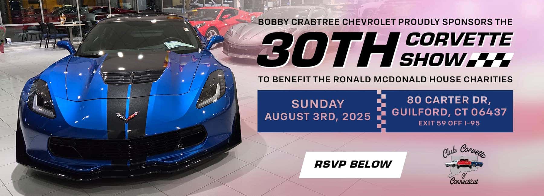 Bobby Crabtree Chevrolet Sponsors the 30th Corvette Club August 3rd, 2025