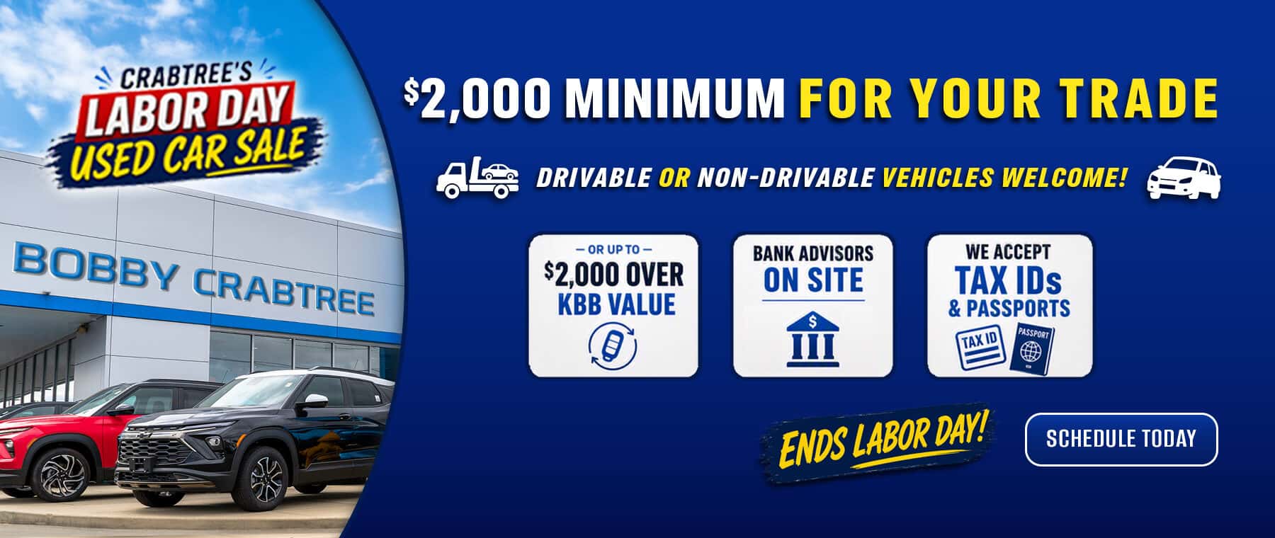 Labor Day Used Car Sale