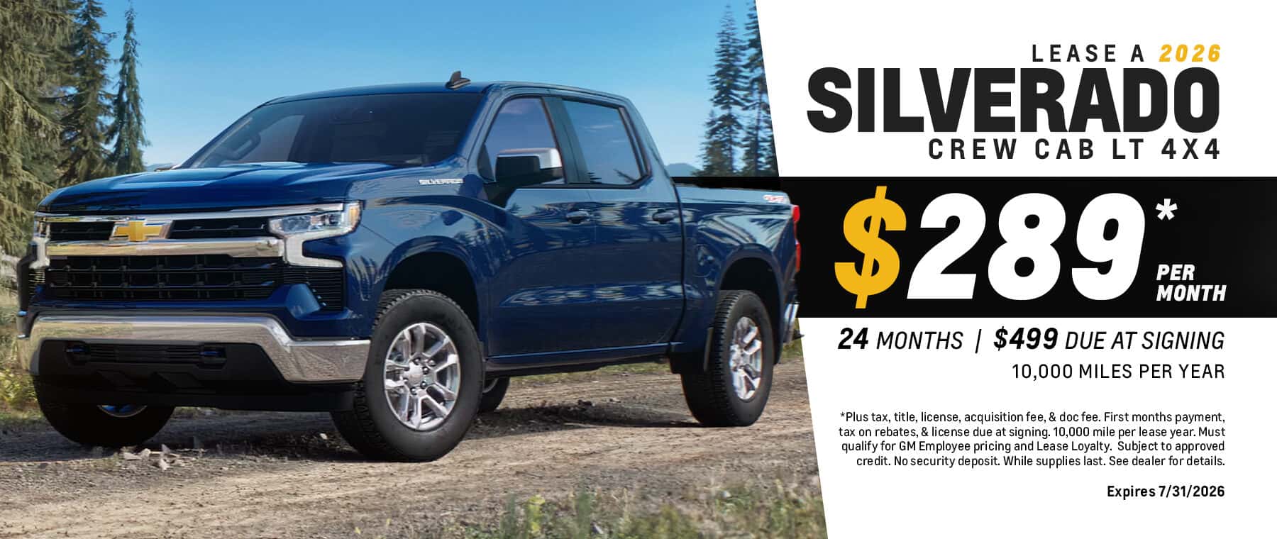 Silverado Lease Special