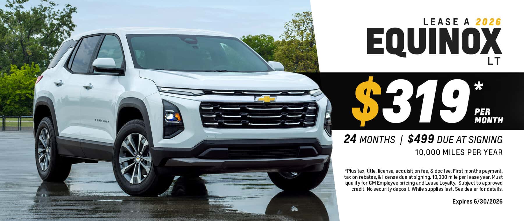 Equinox Lease Special