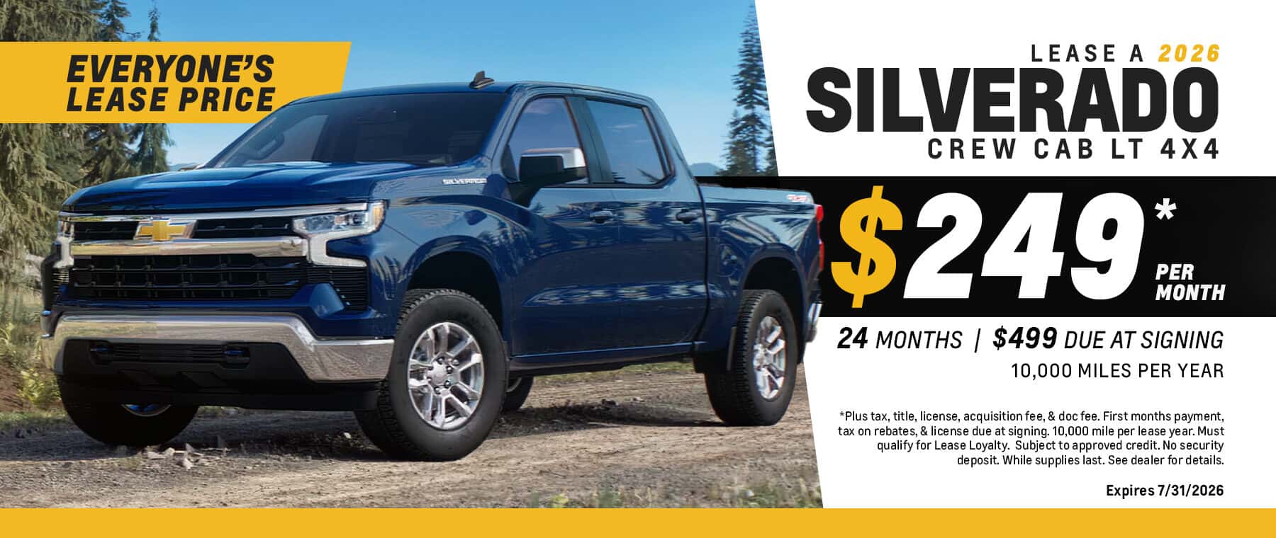 Silverado Lease Special