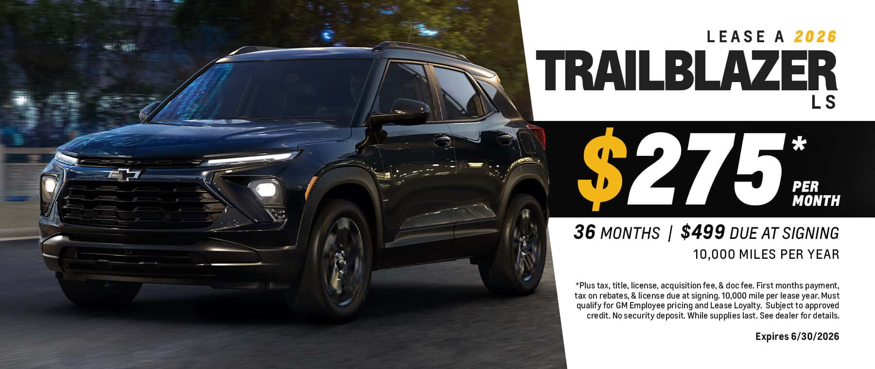Trailblazer Lease Special