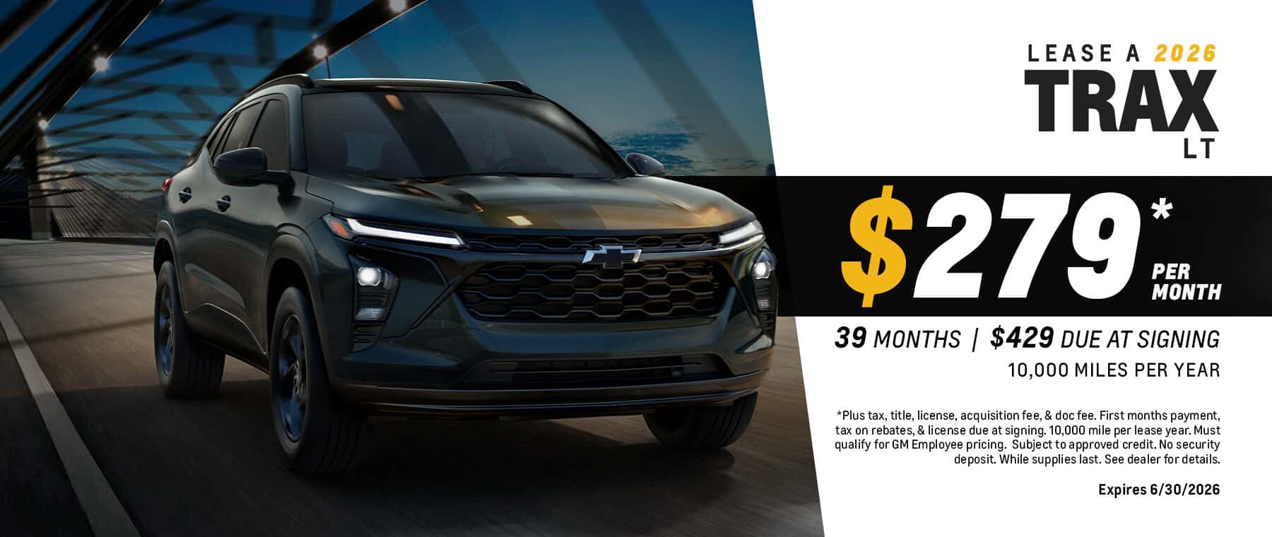 Trax Lease Special