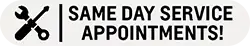 Same Day Service Appointments
