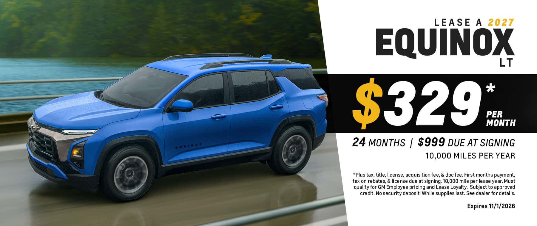Equinox Lease Special