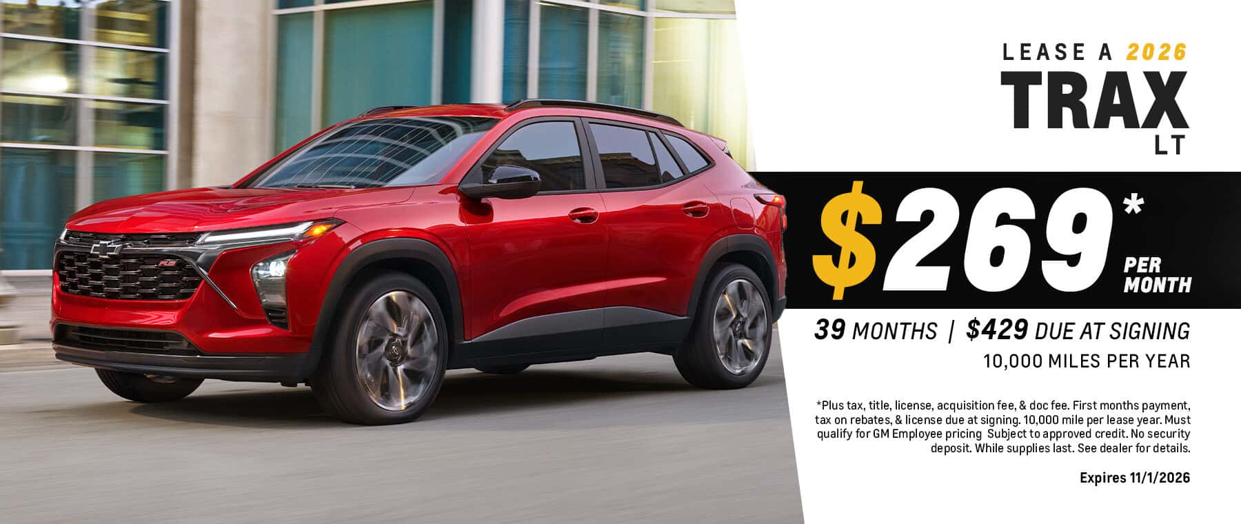 Trax Lease Special