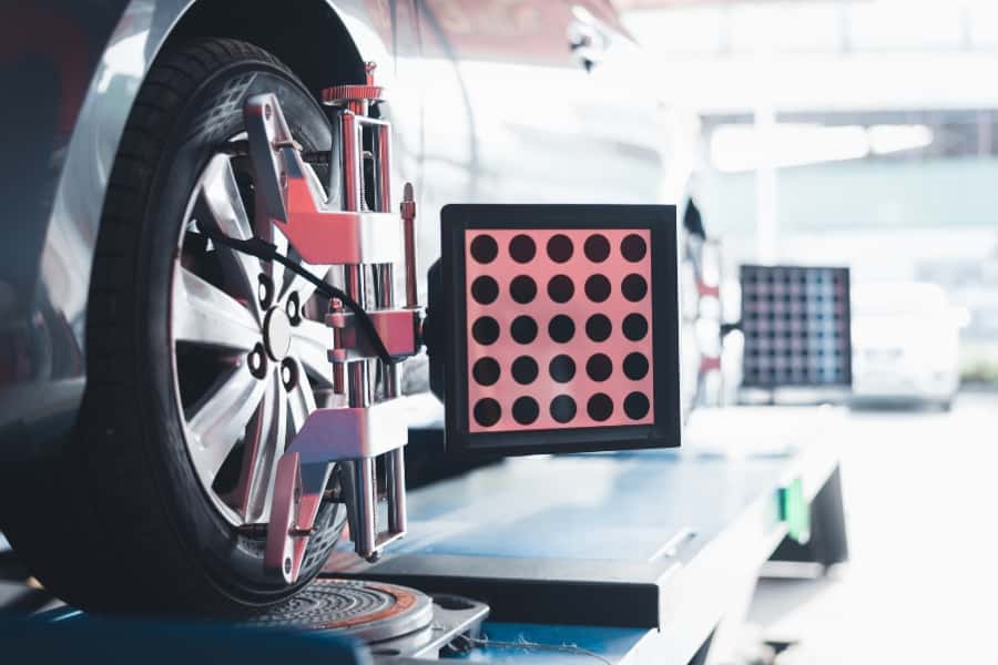 Service bays at Brandon Tomes Mitsubishi (1600×1000+ recommended)