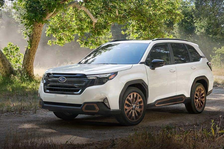 White Subaru Forester