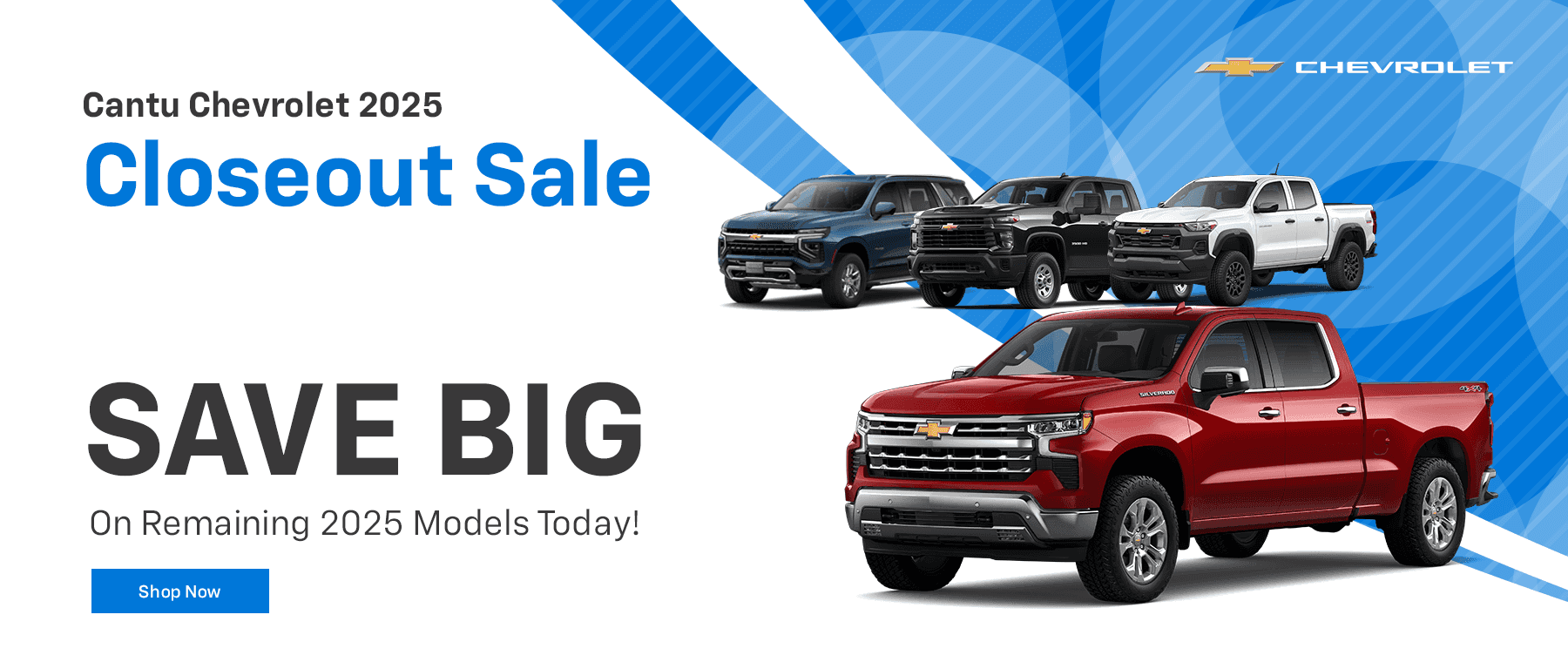 2025 CLOSEOUT SALE Subtext: SAVE BIG ON REMAINING 2025 MODELS TODAY!