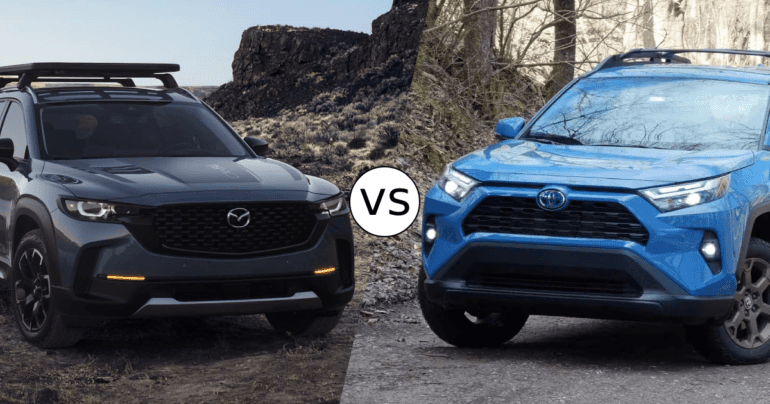 2025 Mazda CX-50 Hybrid vs. Toyota RAV4 Hybrid | Which Is Better?