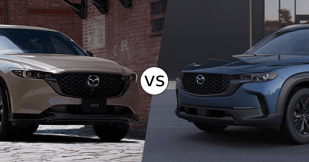 The Mazda CX-5 and the Mazda CX-50