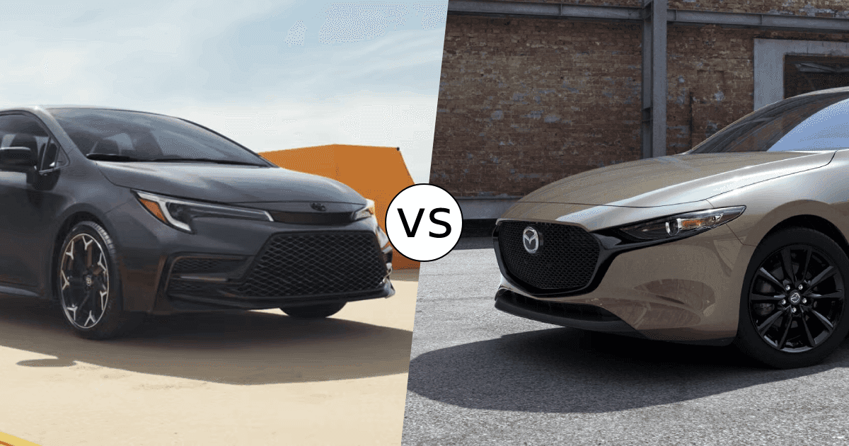2026 Mazda3 vs. Toyota Corolla