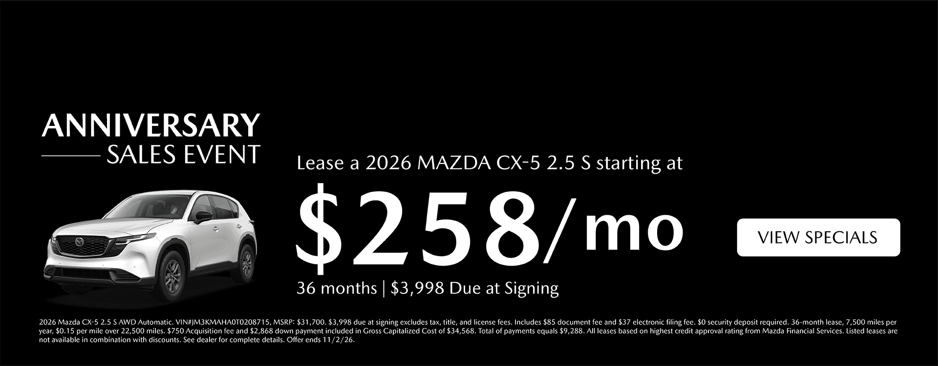 Mazda_2026October_26MYCX5Lease_WebsiteHeaderImage_Desktop
