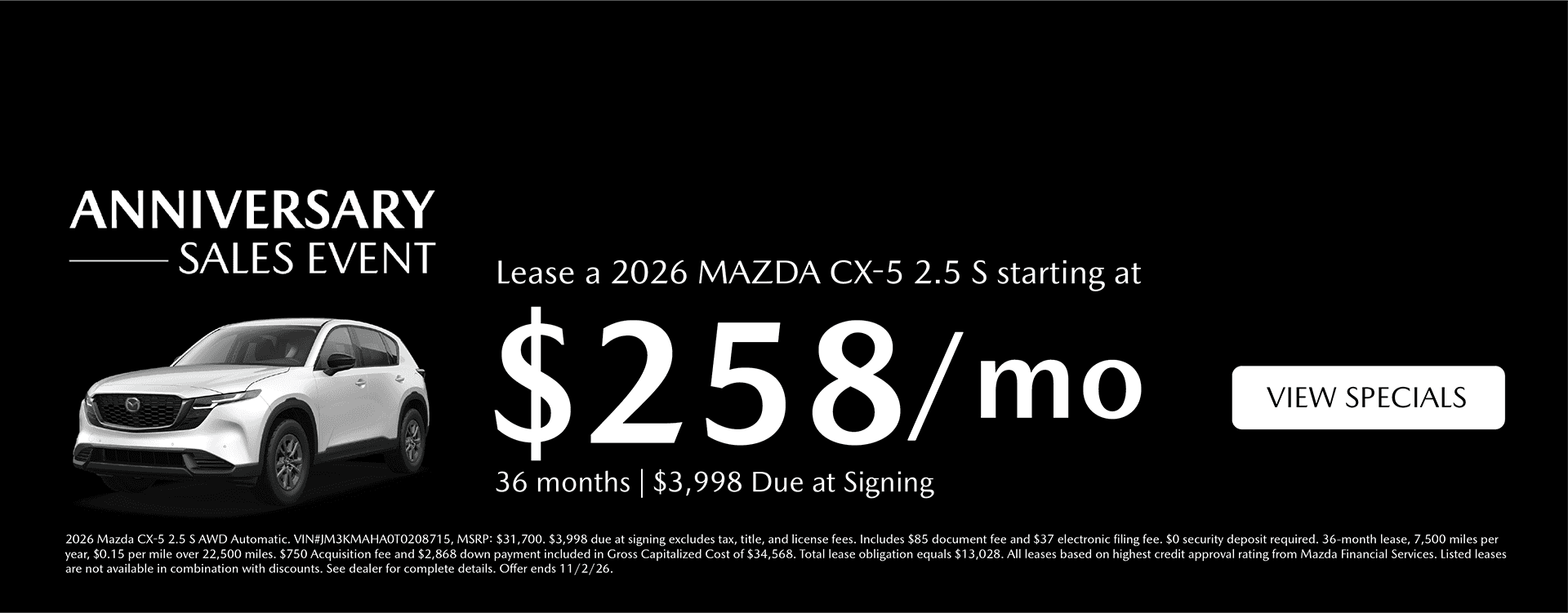 Mazda_2026October_26MYCX5Lease_WebsiteHeaderImage_Desktop_Revised