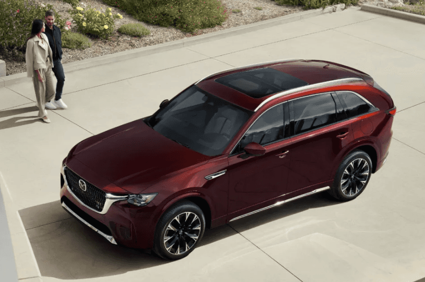 2026 Mazda CX-90 in red parking