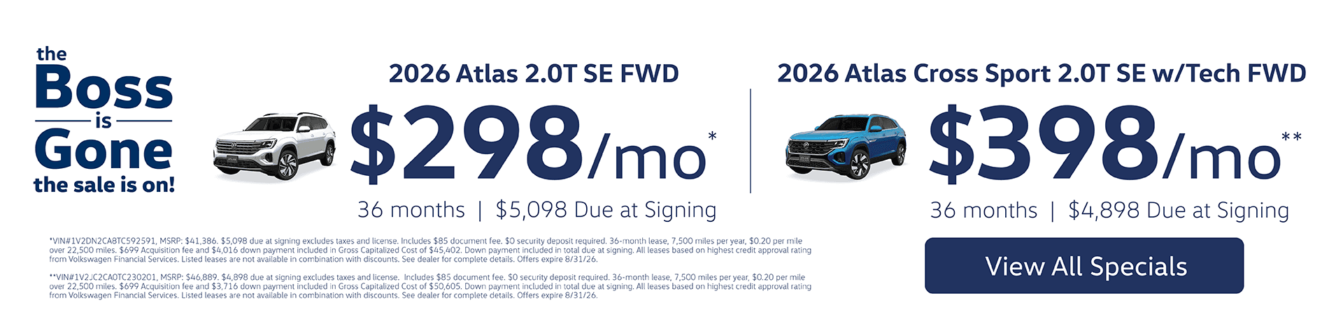 VW_2026August_AtlasandCrossSport_Lease_WebsiteHeaderImage_Desktop