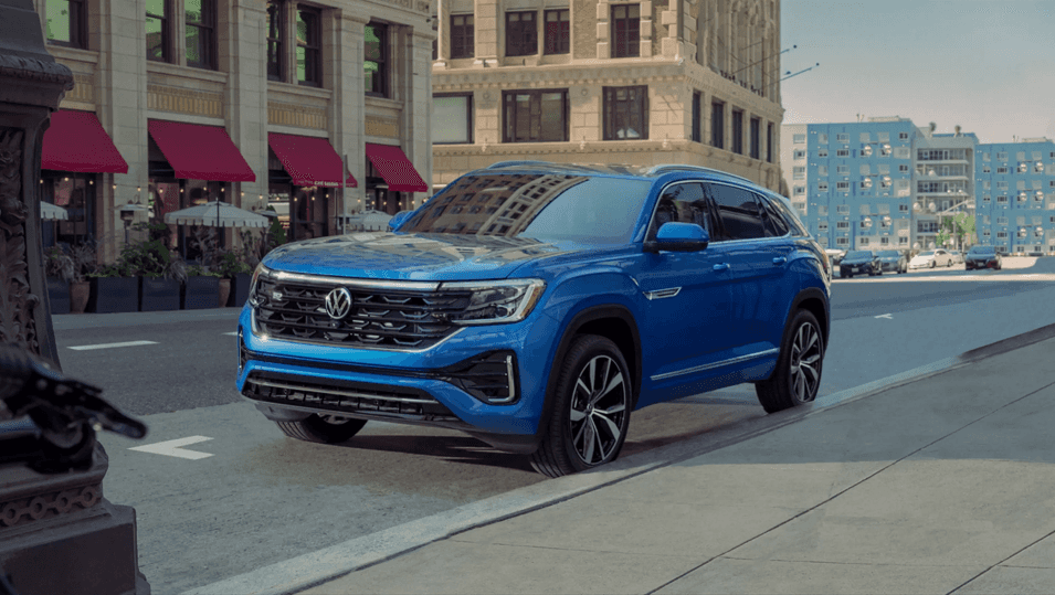 2026 Volkswagen Atlas Cross Sport parked on city street