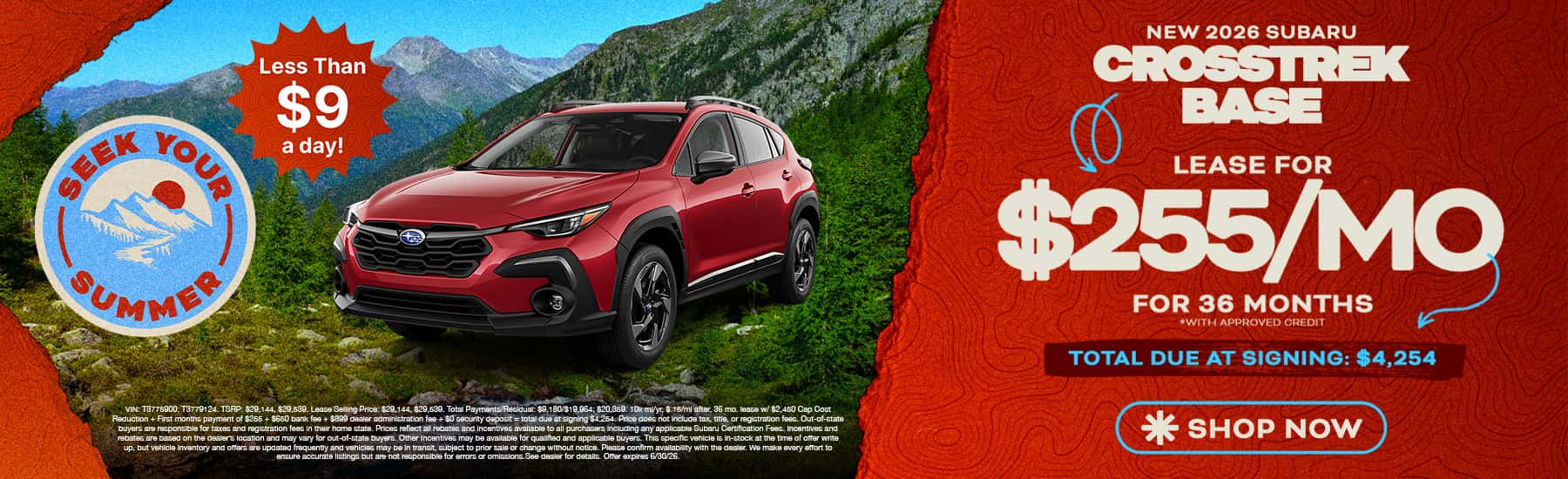 crosstrek lease