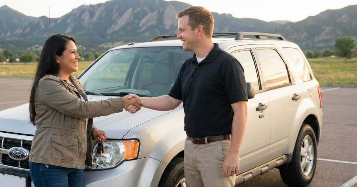 Shoppers in Lakewood and Aurora, CO reviewing budget used cars under $10,000