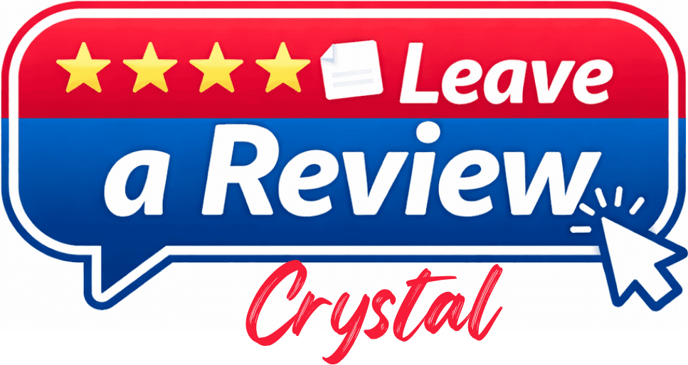 Leave a Review - Crystal