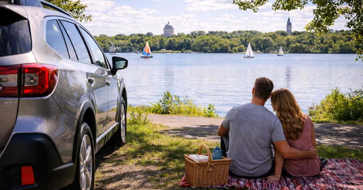 Parks and green spaces Twin Cities MN explored by car