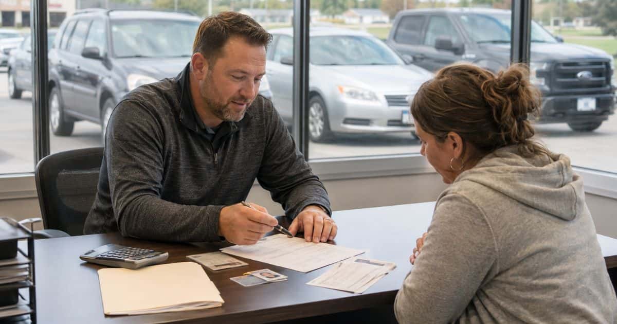 How car lots with in-house financing evaluate an approval application in Council Bluffs
