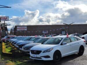 carhop dealership parking lot